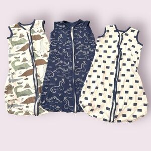 Yoofoss Baby Sleep Sack Bundle 3 Pack 0-6 Months Cotton Wearable Blanket